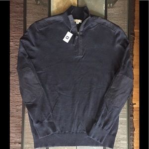 Gap Sweater XL Pullover 1/4 Zipper Navy Sweatshirt